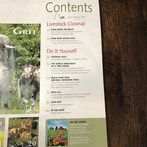 Grit Magazine Lot of 4 - Jan/Feb, May/June, July/Aug, Sept/Oct 2007 Homesteading - Picture 11 of 14